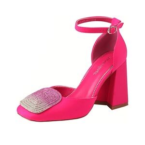 Mofirdast Pink Women's Heels size 6.